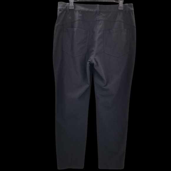 Lululemon Women's Size 12 Straight Fit Ankle Length Dress / Work Pants Black - Picture 2 of 9
